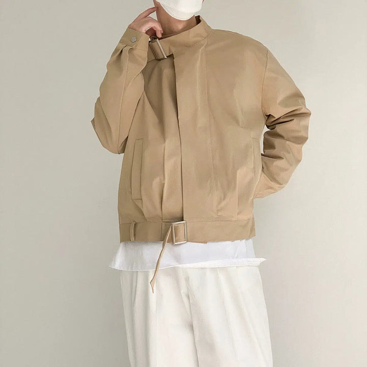 Retro Short Casual Stand Collar Jacket
