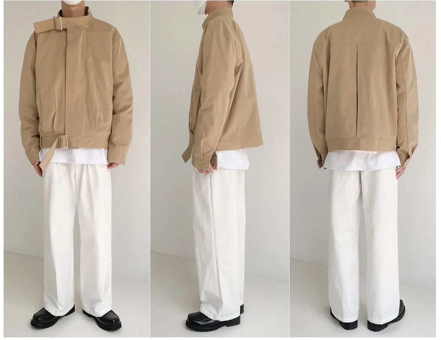 Retro Short Casual Stand Collar Jacket