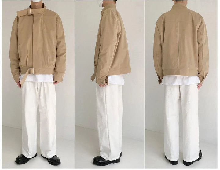 Retro Short Casual Stand Collar Jacket