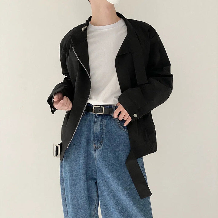 Retro Short Casual Stand Collar Jacket