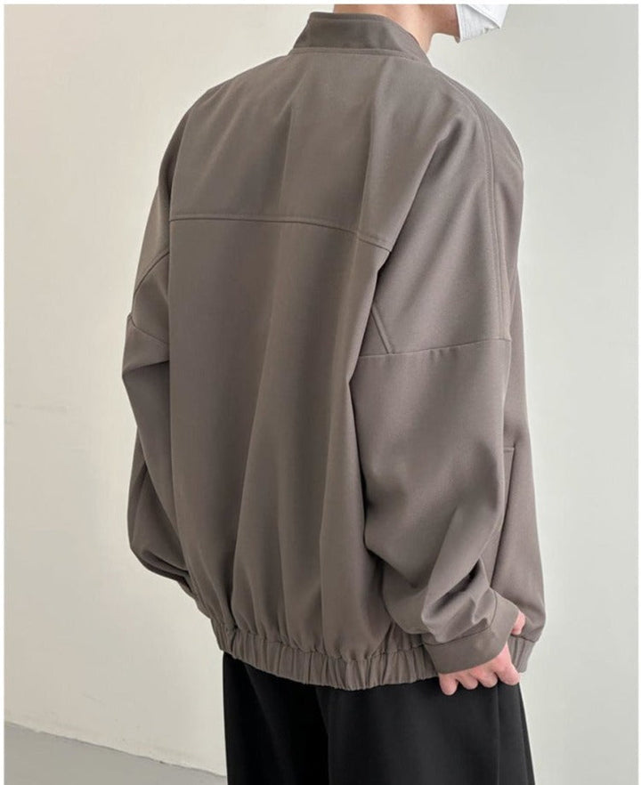 Retro Stand-Up Collar Short Jacket