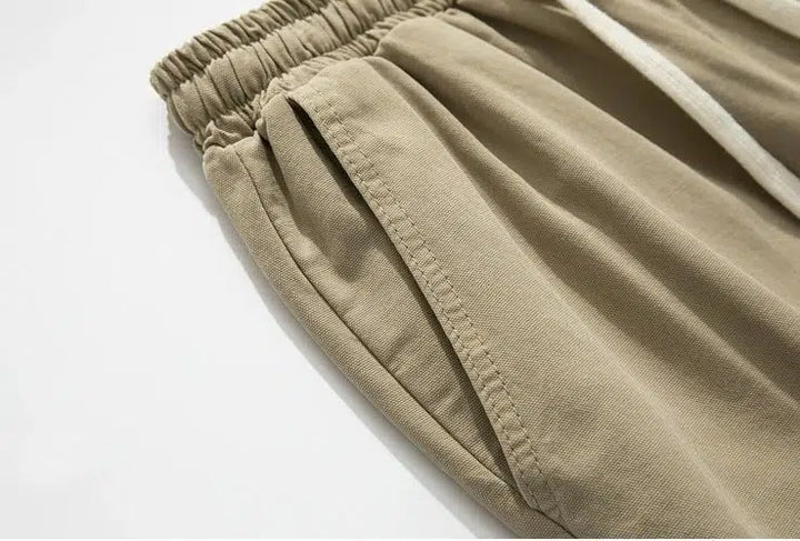 Retro Straight Wide-Leg Cargo Pants