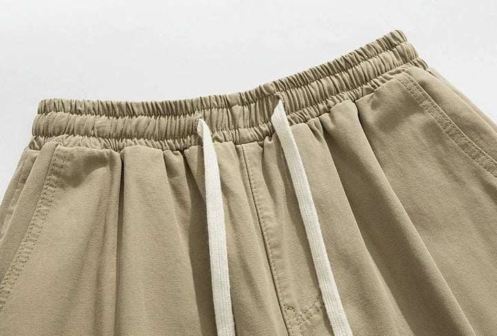 Retro Straight Wide-Leg Cargo Pants