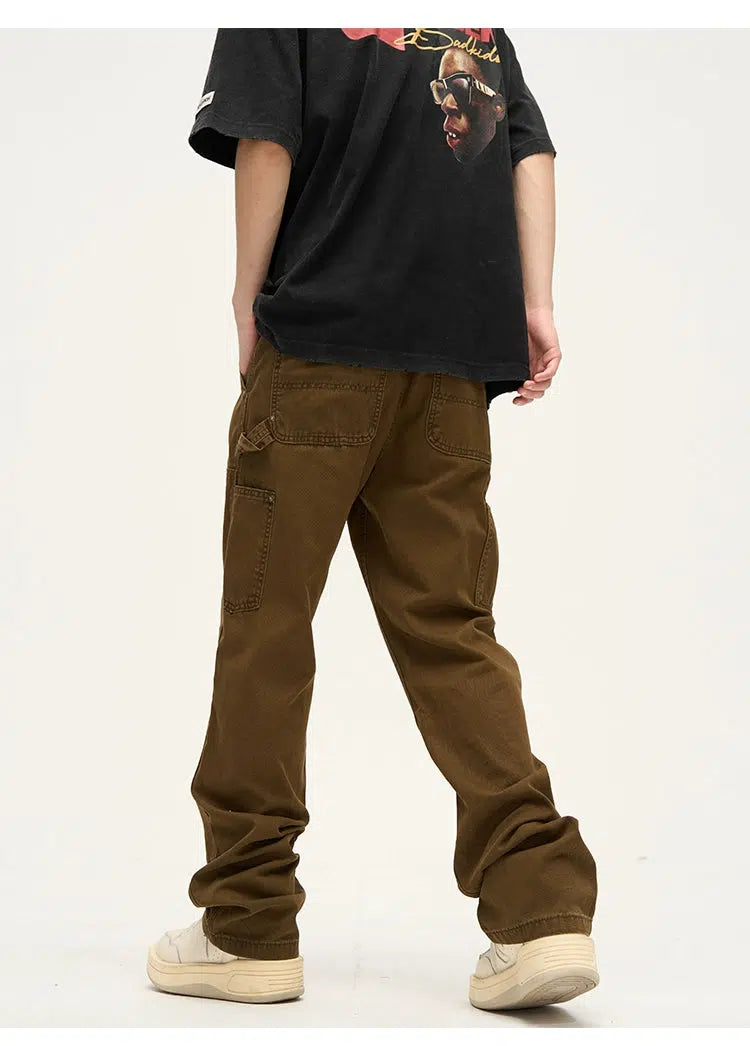 Retro Straight-leg Cargo Pants