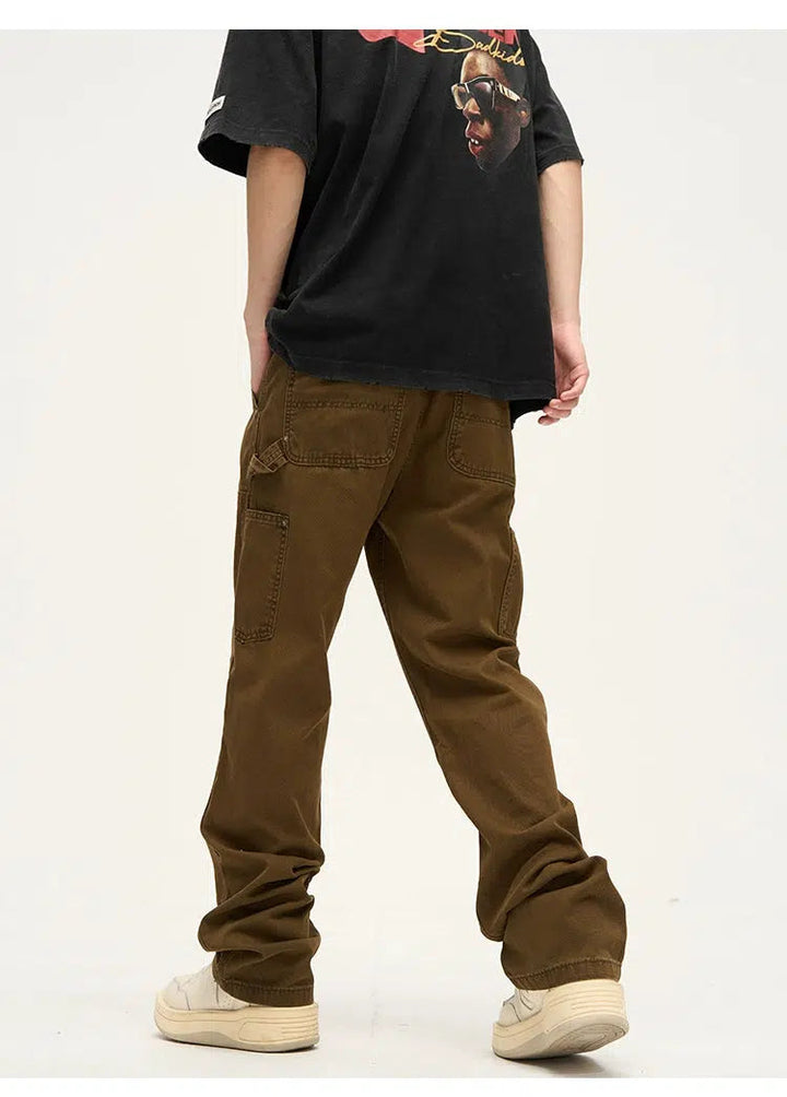 Retro Straight-leg Cargo Pants