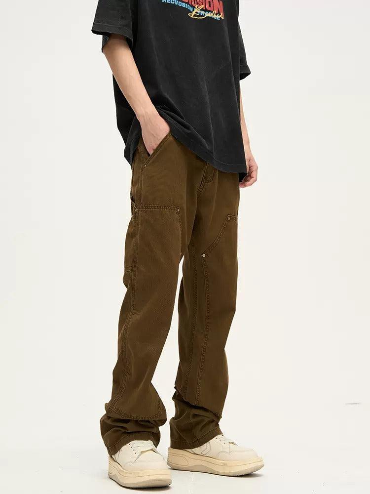 Retro Straight-leg Cargo Pants