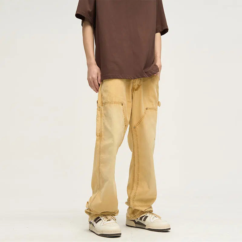 Retro Straight-leg Cargo Pants
