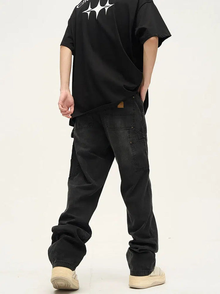Retro Straight-leg Cargo Pants