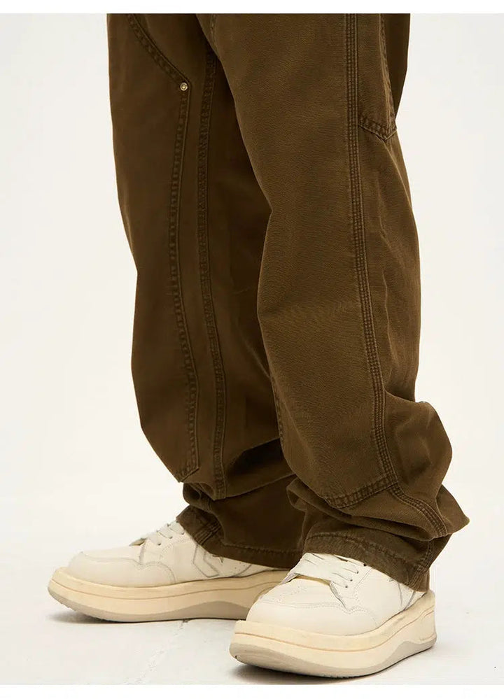 Retro Straight-leg Cargo Pants