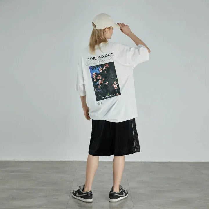 Retro Street Print T-shirt