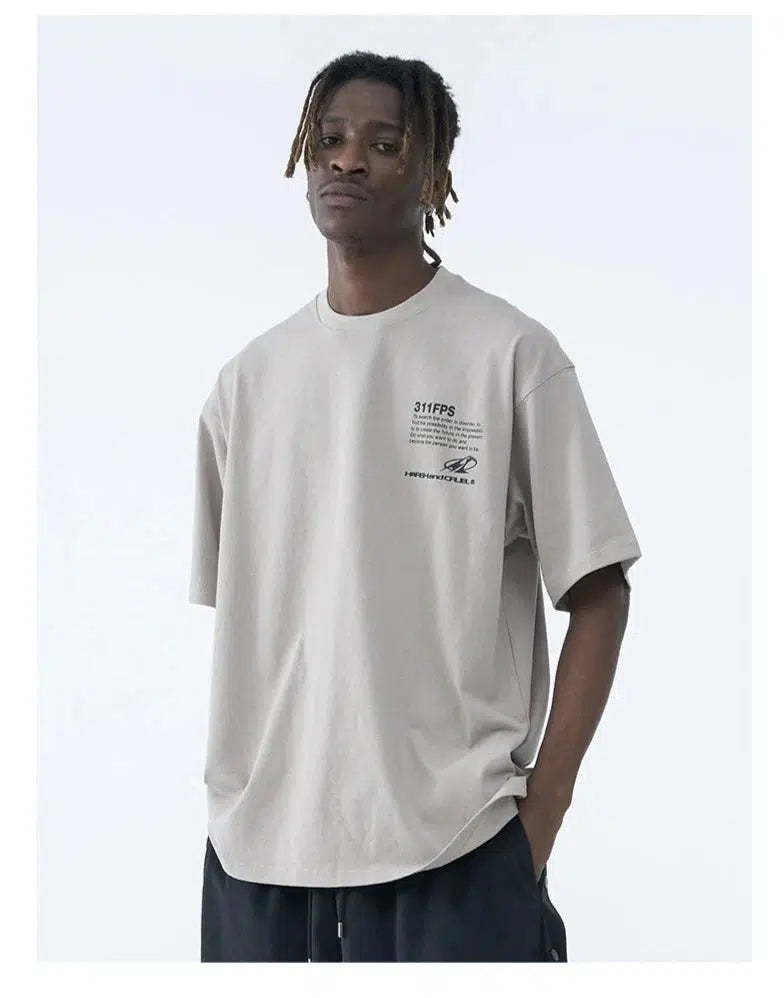 Retro Street Print T-shirt