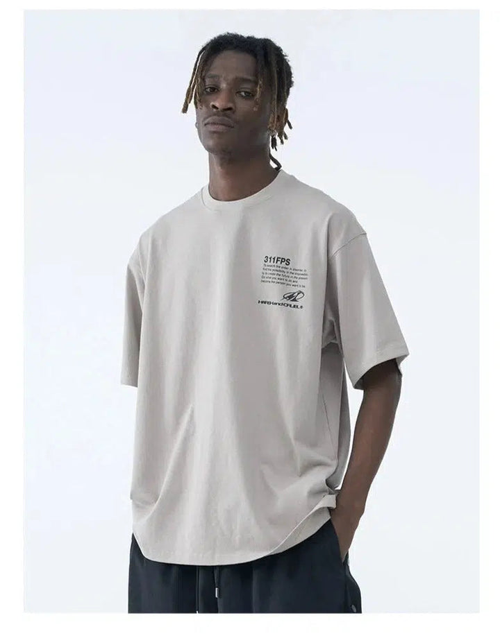 Retro Street Print T-shirt