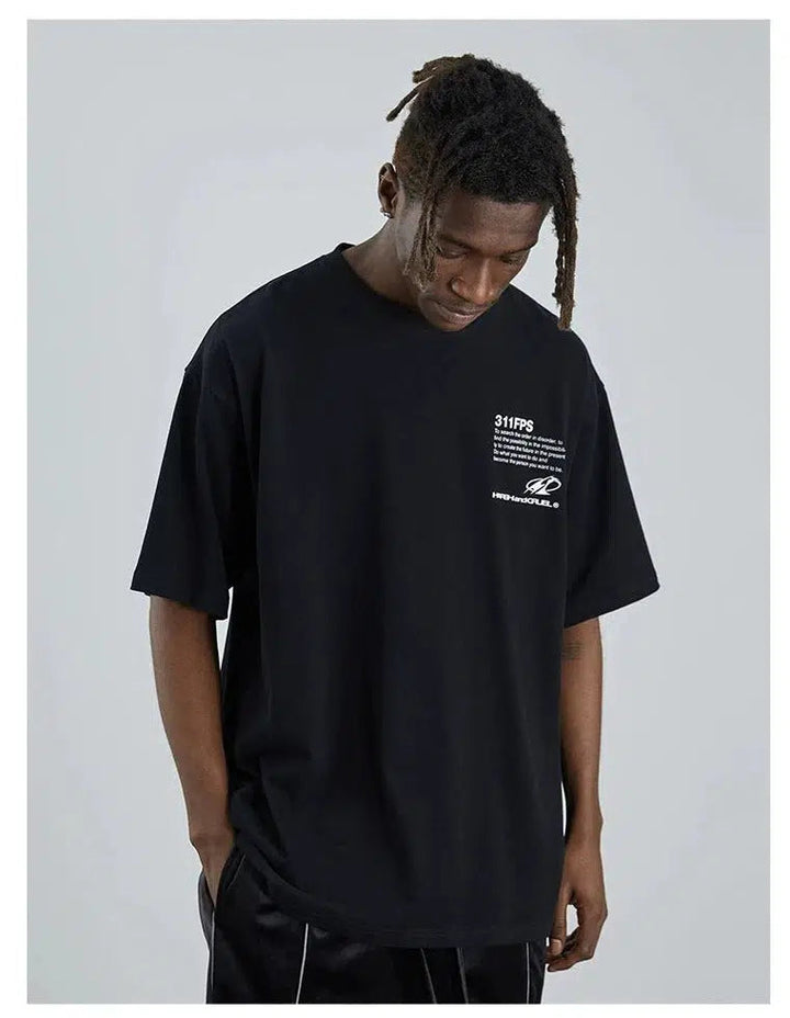 Retro Street Print T-shirt