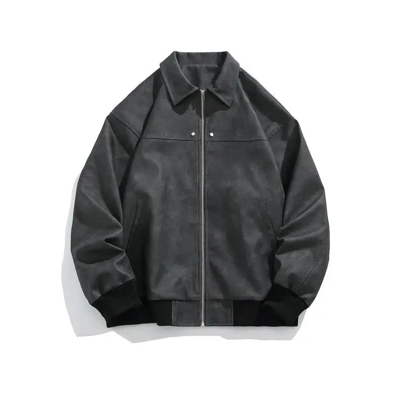 Retro Suede Leather Jacket
