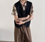 Retro V-neck Denim Vest