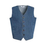 Retro V-neck Denim Vest