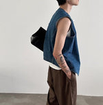 Retro V-neck Denim Vest