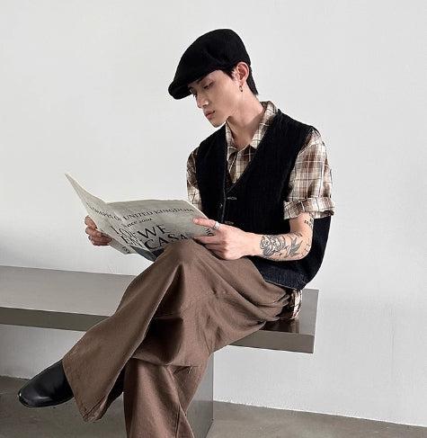 Retro V-neck Denim Vest