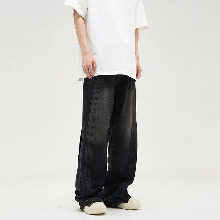 Retro Washed Jeans Pants