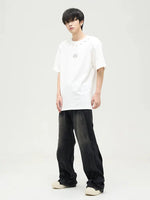 Retro Washed Jeans Pants