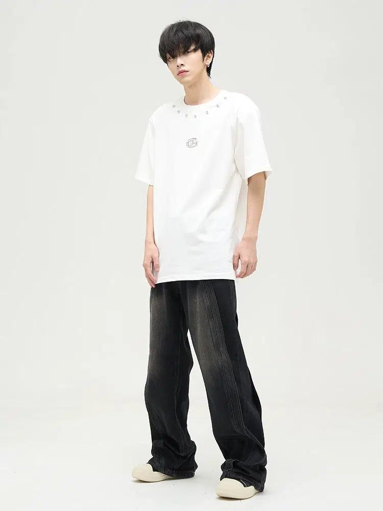 Retro Washed Jeans Pants