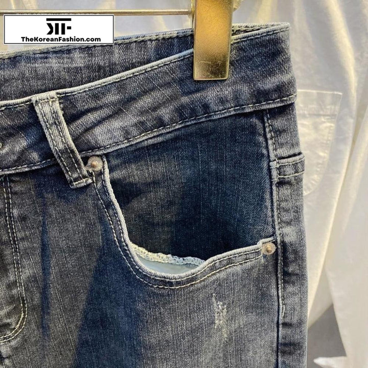 Retro Washed Slim Jeans