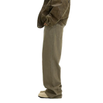 Retro Washed Wide-Leg Casual Pants