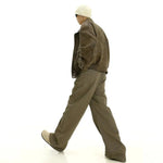 Retro Washed Wide-Leg Casual Pants