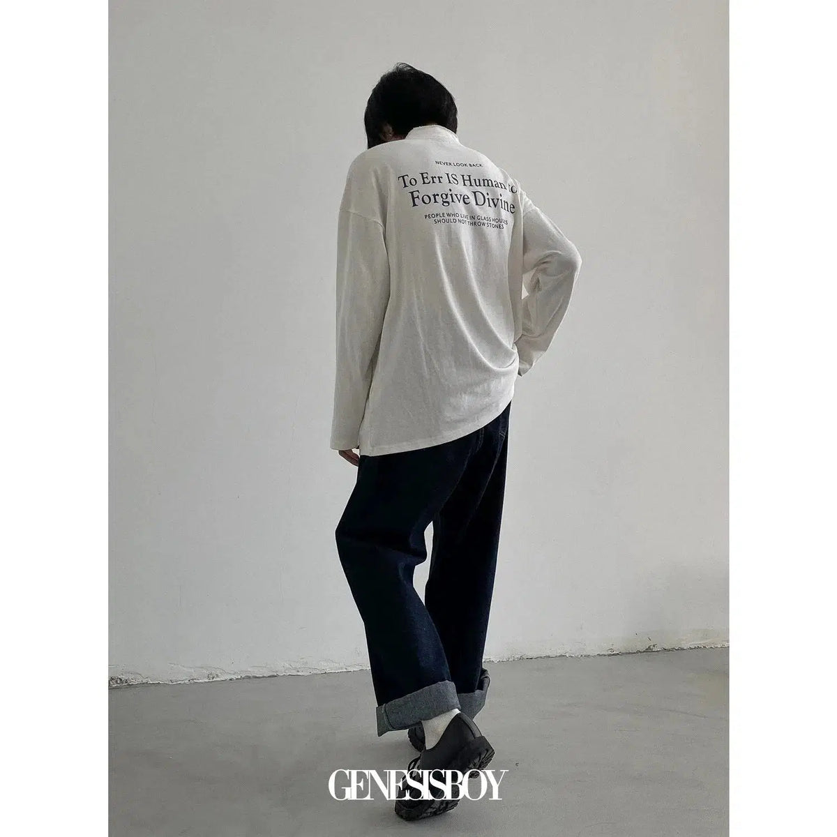 Retro Washed Wide-Leg Denim Jeans