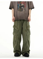 Retro Wide Leg Cargo Pants