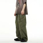 Retro Wide Leg Cargo Pants