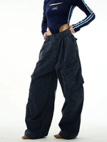 Retro Wide Leg Cargo Pants