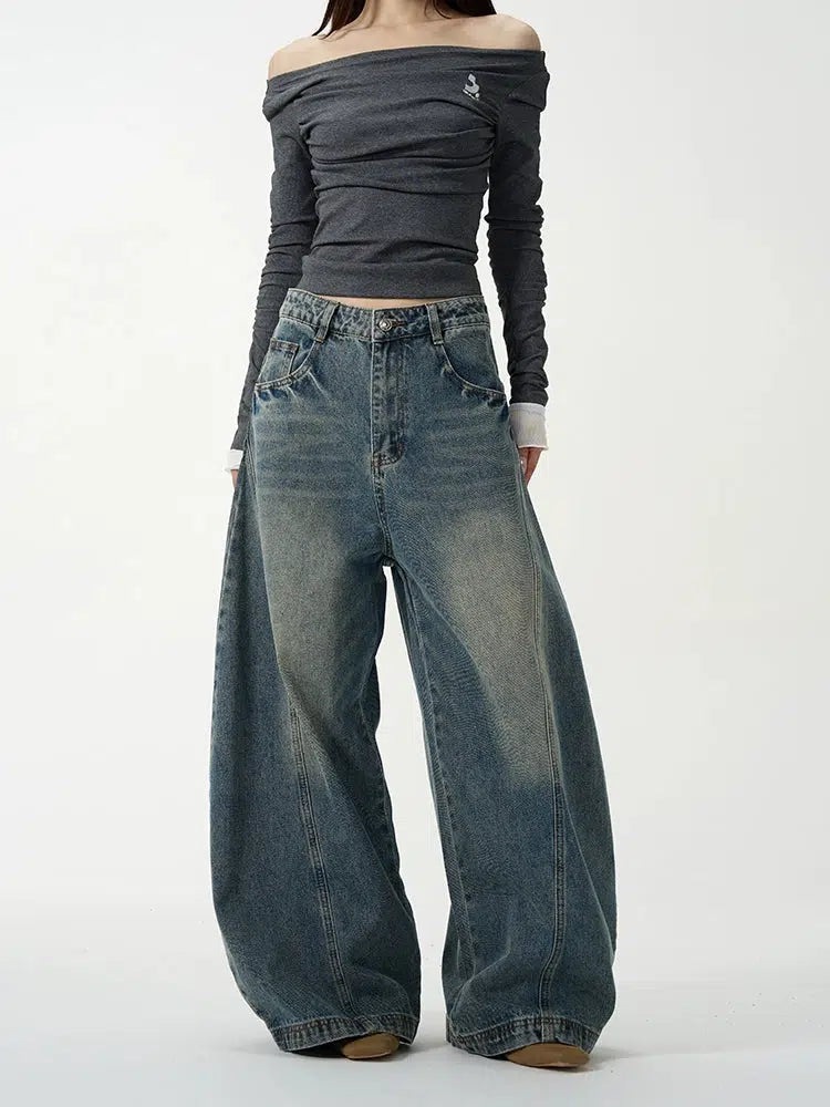 Retro Wide-Leg Jeans