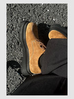 Retro Workwear Derby Suede Shoes