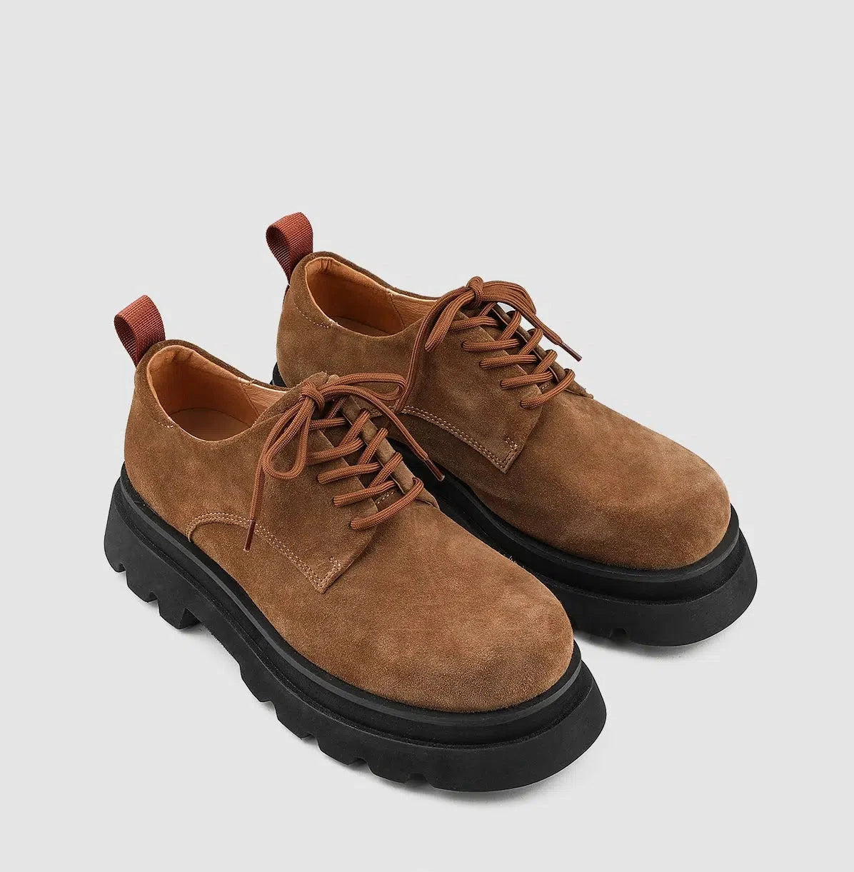 Retro Workwear Derby Suede Shoes