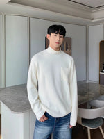 Ribbed Knit Turtleneck Sweater