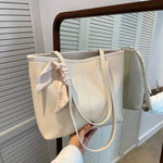 Ribbon Embellished Tote Bag