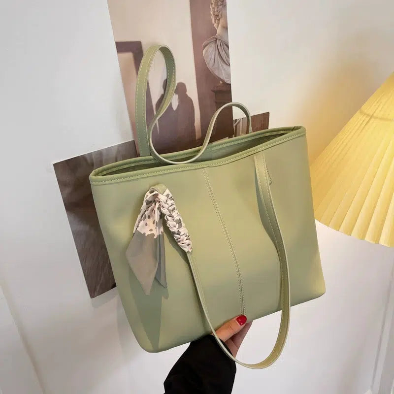 Ribbon Embellished Tote Bag