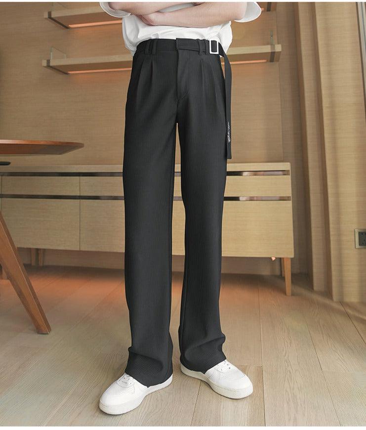 Ribbon Pleated Pants