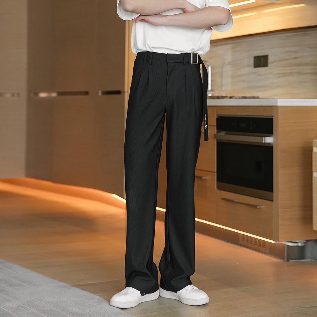 Ribbon Pleated Pants