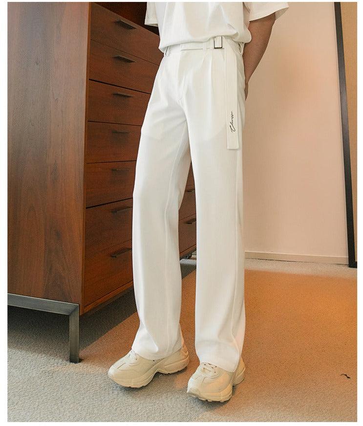 Ribbon Pleated Pants