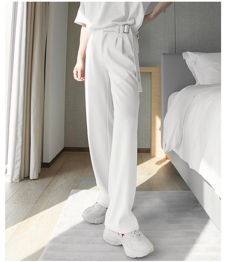 Ribbon Pleated Pants