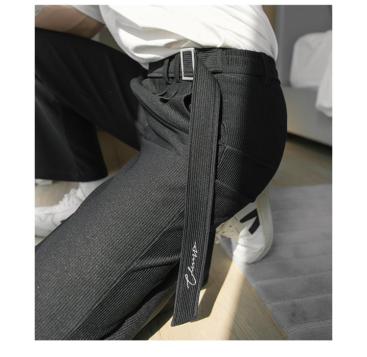 Ribbon Pleated Pants