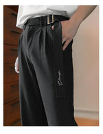 Ribbon Pleated Pants