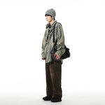 Ripped Long-sleeved Denim Jackets