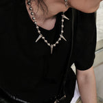 Rivet Ball Necklace Choker