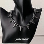 Rivet Bullet Chain Necklace