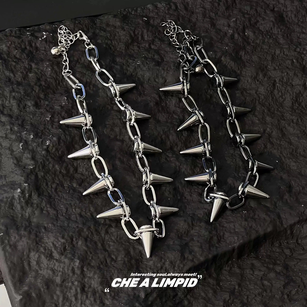 Rivet Bullet Chain Necklace