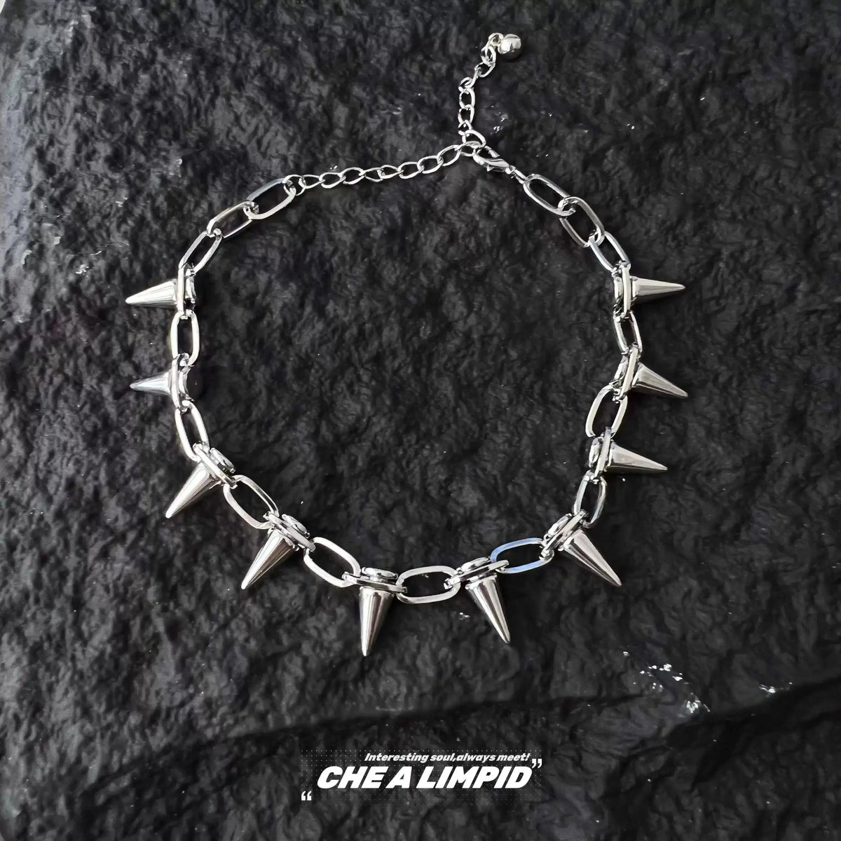 Rivet Bullet Chain Necklace