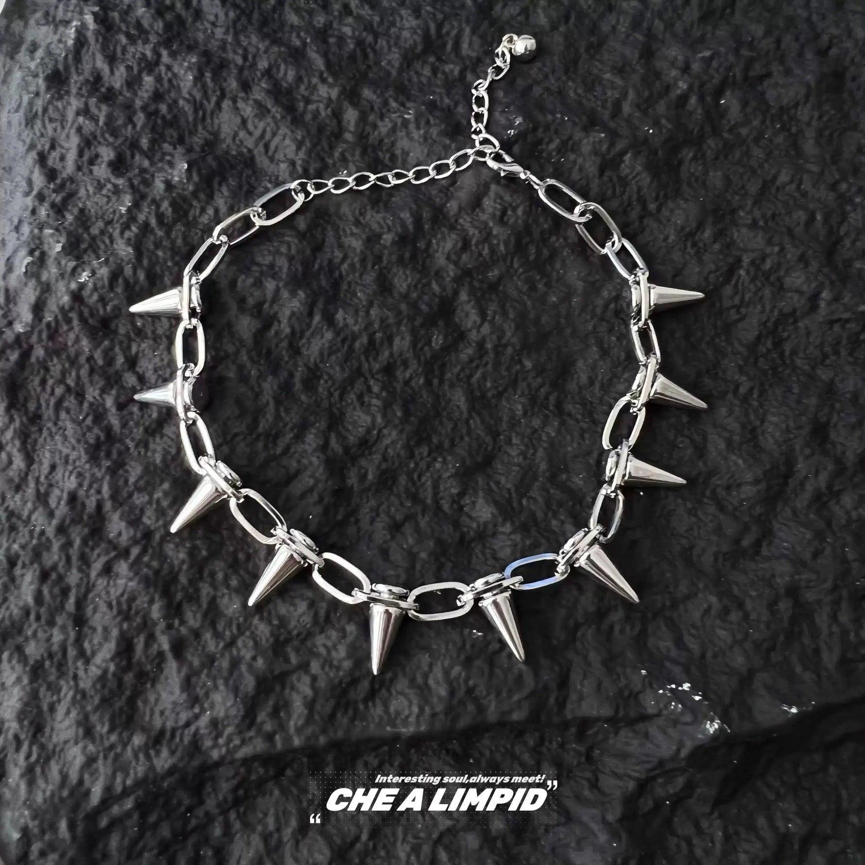 Rivet Bullet Chain Necklace